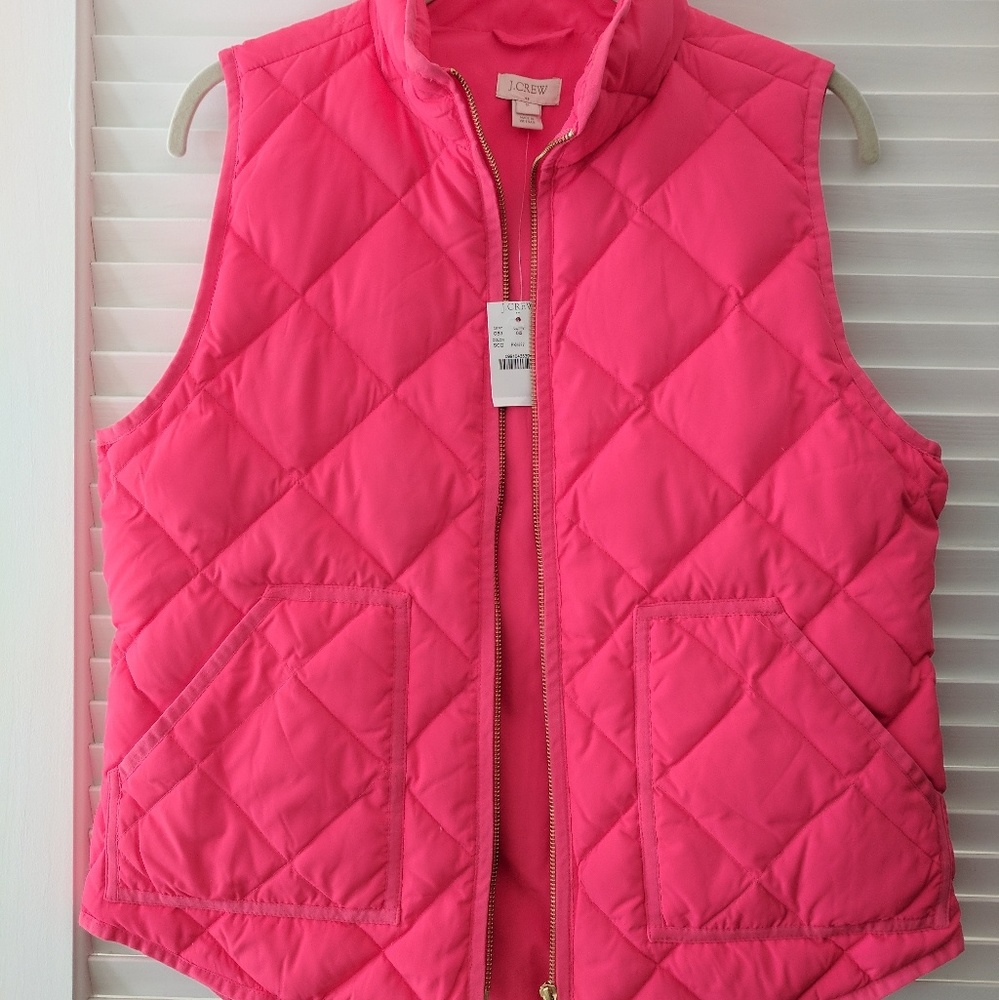 J Crew Medium Pink Vest